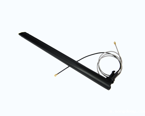 2.4G 外置黑色双出线天线